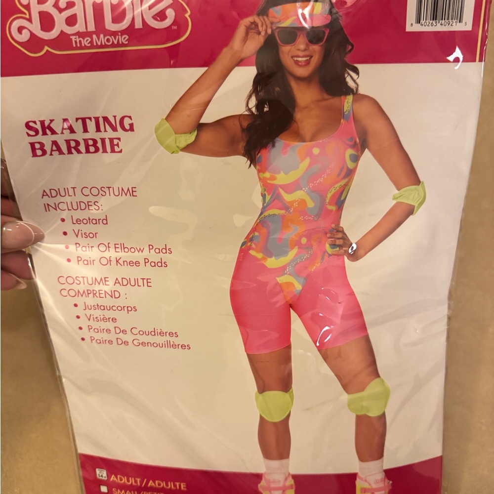 Barbie Skating Outfit with Pink and Neon Green